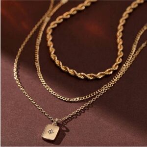 New! Gold Necklace Stack Set (2018) NWOT